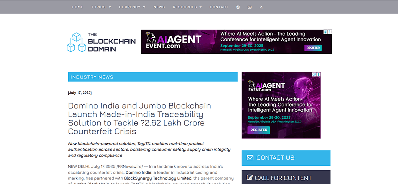 The Blockchain Domain